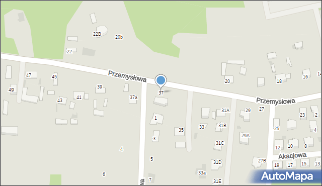 Sędziszów, Przemysłowa, 37, mapa Sędziszów