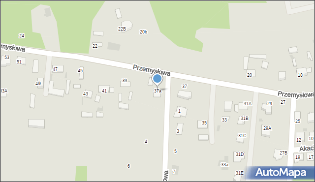 Sędziszów, Przemysłowa, 37a, mapa Sędziszów