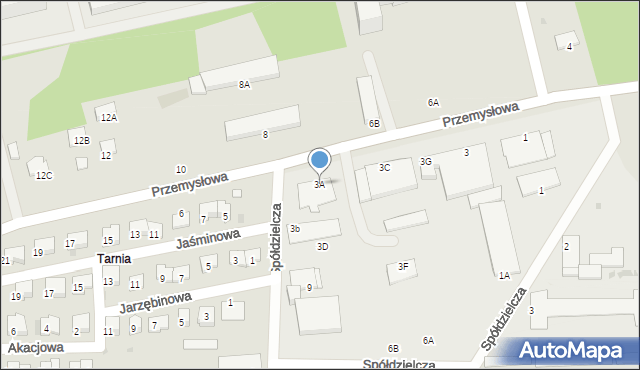 Sędziszów, Przemysłowa, 3A, mapa Sędziszów