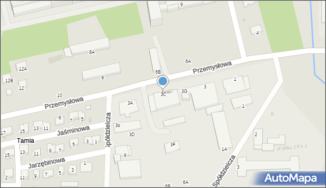 Sędziszów, Przemysłowa, 3C, mapa Sędziszów