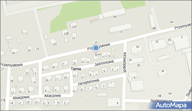 Sędziszów, Przemysłowa, 6, mapa Sędziszów