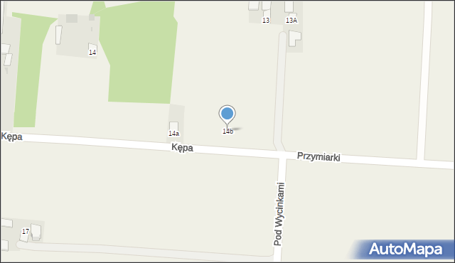 Serokomla, Przymiarki, 14b, mapa Serokomla
