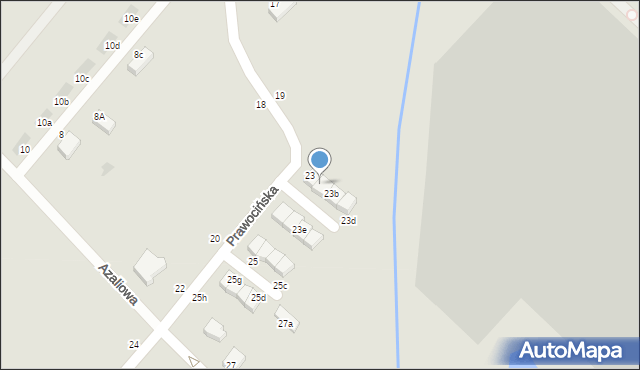 Siechnice, Prawocińska, 23a, mapa Siechnice