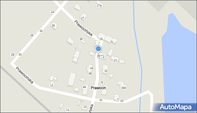 Siechnice, Prawocińska, 33, mapa Siechnice