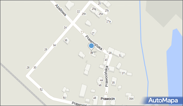 Siechnice, Prawocińska, 38, mapa Siechnice