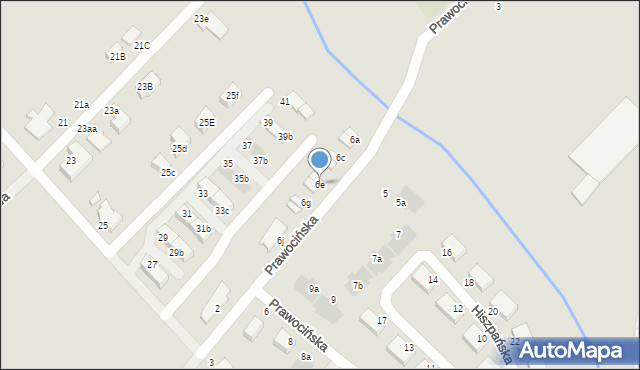 Siechnice, Prawocińska, 6e, mapa Siechnice