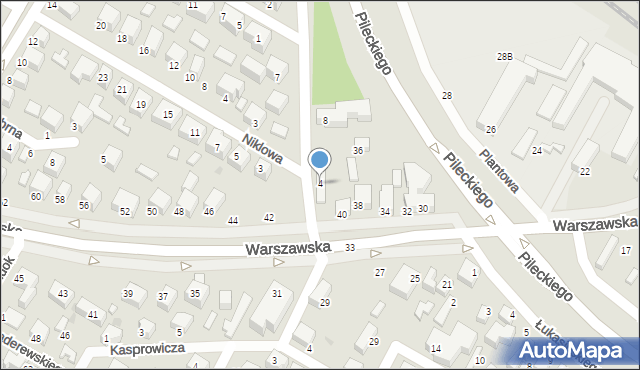 Siedlce, Prądzyńskiego Ignacego, gen., 2, mapa Siedlce