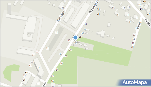 Siedlce, Przerwy-Tetmajera Kazimierza, 32, mapa Siedlce