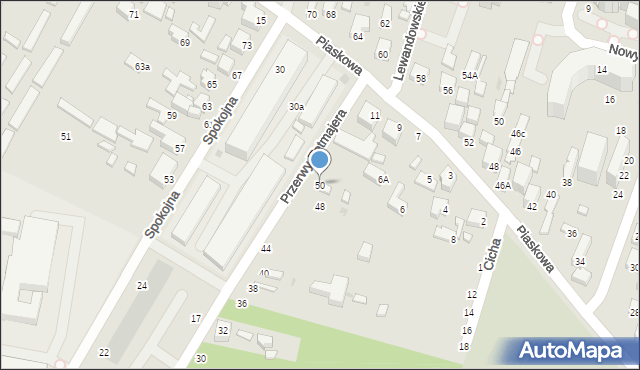 Siedlce, Przerwy-Tetmajera Kazimierza, 50, mapa Siedlce