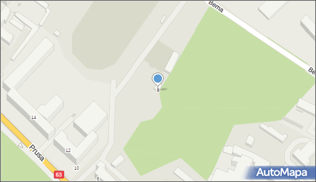 Siedlce, Prusa Bolesława, 8, mapa Siedlce