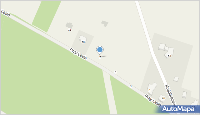 Siedlec, Przy Lesie, 7, mapa Siedlec