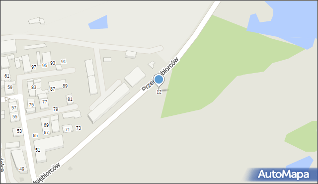 Siemianowice Śląskie, Przedsiębiorców, 12, mapa Siemianowice Śląskie