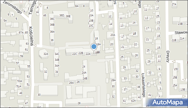 Siemianowice Śląskie, Przyjaźni, 22, mapa Siemianowice Śląskie