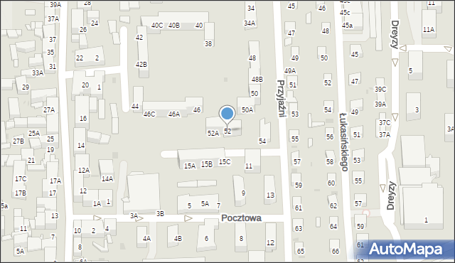 Siemianowice Śląskie, Przyjaźni, 52, mapa Siemianowice Śląskie