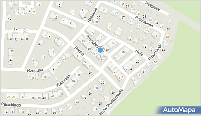 Siemianowice Śląskie, Pronobisa Piotra, 13, mapa Siemianowice Śląskie