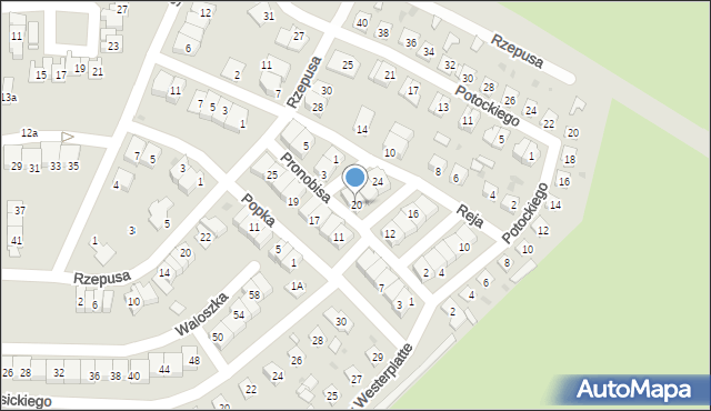 Siemianowice Śląskie, Pronobisa Piotra, 20, mapa Siemianowice Śląskie