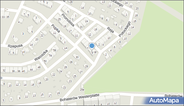 Siemianowice Śląskie, Pronobisa Piotra, 3, mapa Siemianowice Śląskie