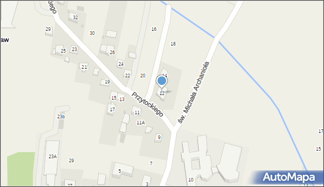 Siepraw, Przytockiego Jana, ks., 12, mapa Siepraw