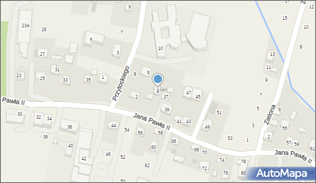 Siepraw, Przytockiego Jana, ks., 4, mapa Siepraw