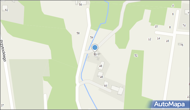 Siepraw, Przytockiego Jana, ks., 50, mapa Siepraw