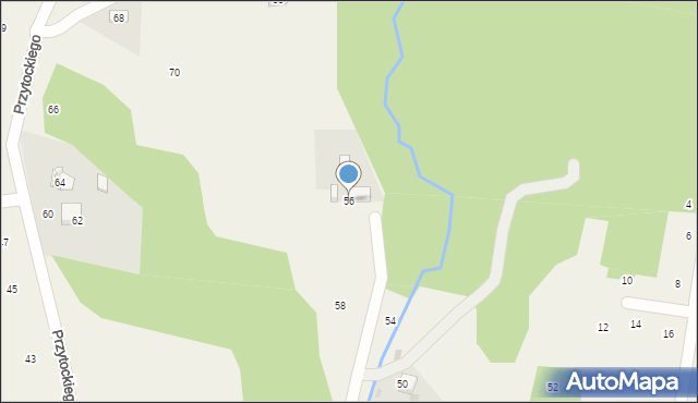 Siepraw, Przytockiego Jana, ks., 56, mapa Siepraw