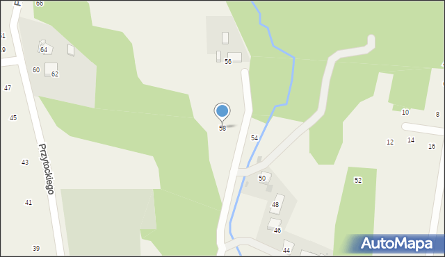 Siepraw, Przytockiego Jana, ks., 58, mapa Siepraw