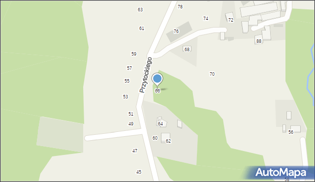 Siepraw, Przytockiego Jana, ks., 66, mapa Siepraw