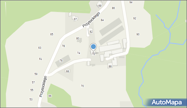 Siepraw, Przytockiego Jana, ks., 72, mapa Siepraw