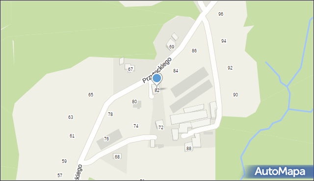 Siepraw, Przytockiego Jana, ks., 82, mapa Siepraw