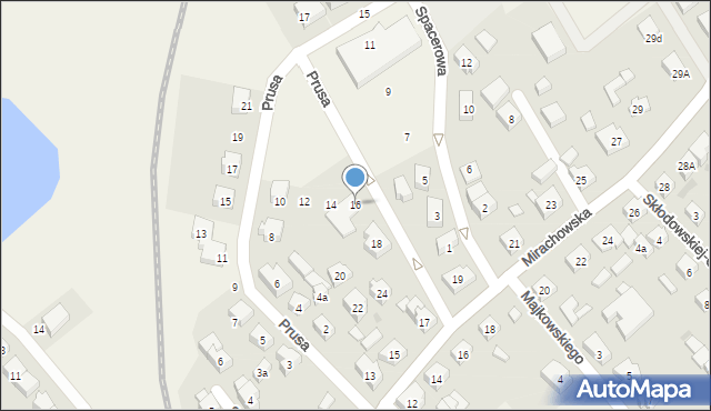 Sierakowice, Prusa Bolesława, 16, mapa Sierakowice