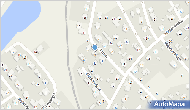 Sierakowice, Prusa Bolesława, 5, mapa Sierakowice