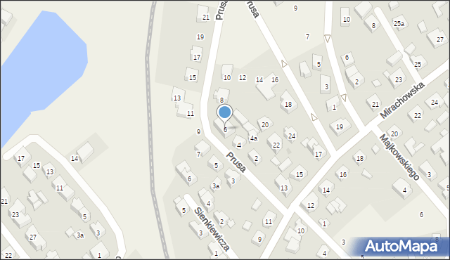 Sierakowice, Prusa Bolesława, 6, mapa Sierakowice