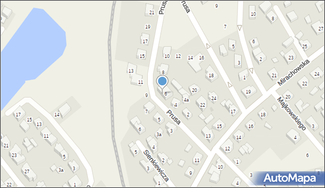 Sierakowice, Prusa Bolesława, 6A, mapa Sierakowice