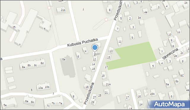 Sierakowice, Przedszkolna, 10, mapa Sierakowice