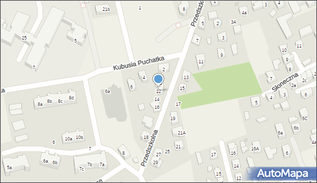 Sierakowice, Przedszkolna, 12, mapa Sierakowice
