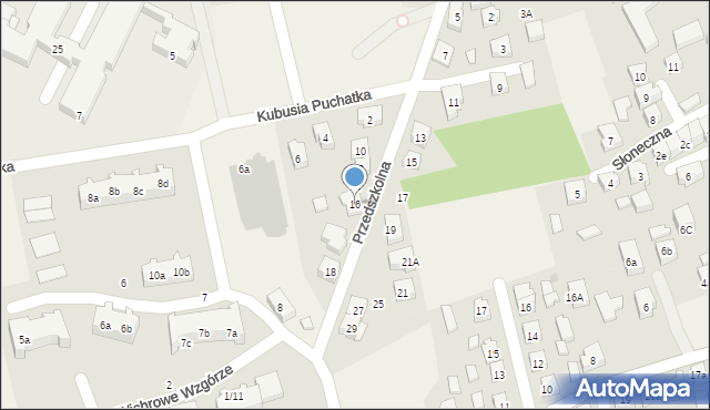 Sierakowice, Przedszkolna, 16, mapa Sierakowice