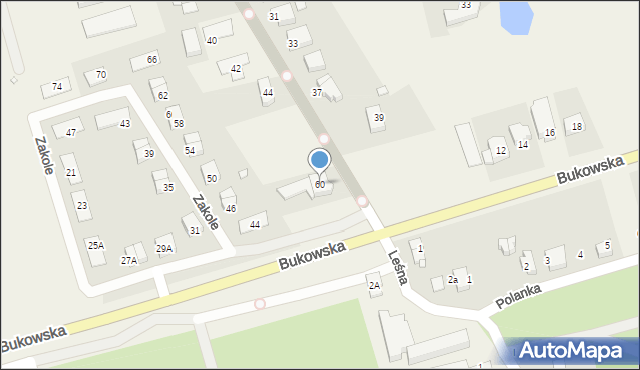 Sierosław, Prosta, 60, mapa Sierosław