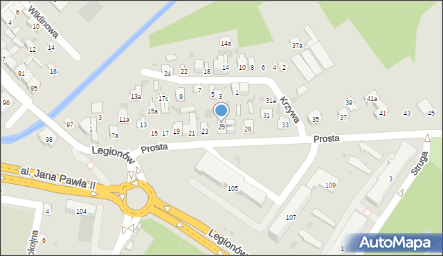 Skarżysko-Kamienna, Prosta, 25, mapa Skarżysko-Kamienna