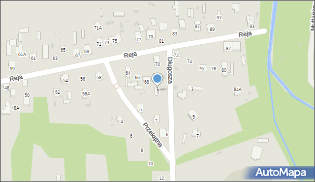 Skarżysko-Kamienna, Przekątna, 3, mapa Skarżysko-Kamienna