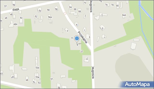 Skarżysko-Kamienna, Przekątna, 8, mapa Skarżysko-Kamienna