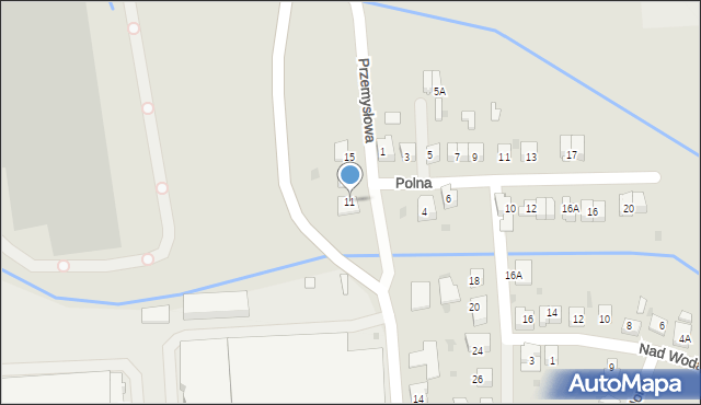 Skawina, Przemysłowa, 11, mapa Skawina