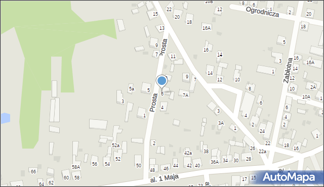 Skępe, Prosta, 6, mapa Skępe