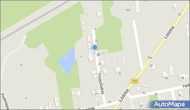 Skierniewice, Przechodnia, 2i, mapa Skierniewic