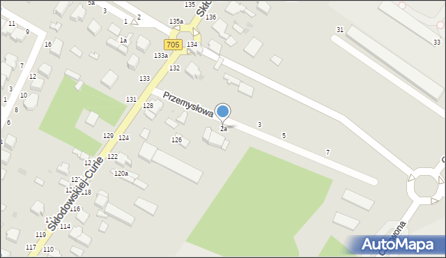 Skierniewice, Przemysłowa, 2a, mapa Skierniewic