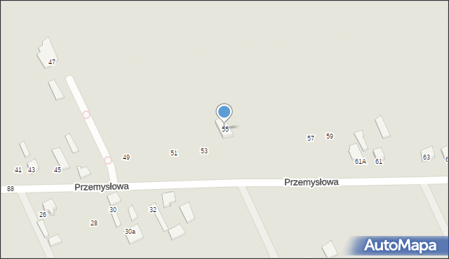 Skierniewice, Przemysłowa, 55, mapa Skierniewic