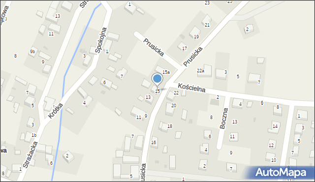 Skokowa, Prusicka, 15, mapa Skokowa