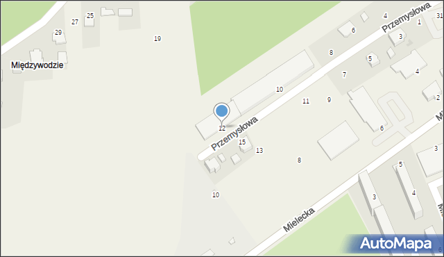 Skopanie, Przemysłowa, 12, mapa Skopanie