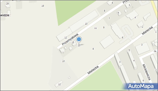 Skopanie, Przemysłowa, 13, mapa Skopanie