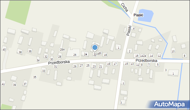 Skórkowice, Przedborska, 22, mapa Skórkowice