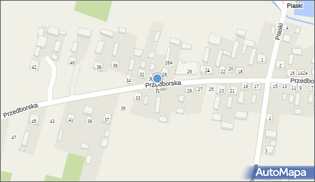 Skórkowice, Przedborska, 31, mapa Skórkowice